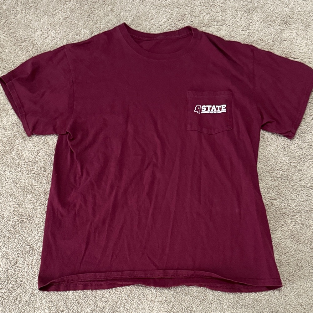 Mississippi State Vintage Maroon Short Sleeve Men's Tee